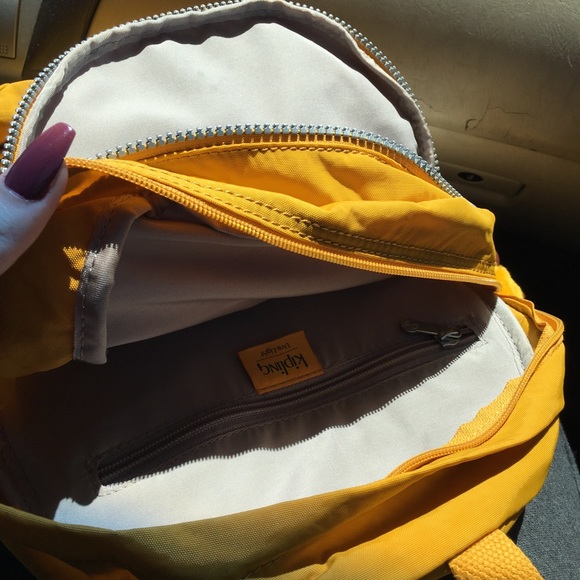NWT Yellow Kipling Backpack - Picture 4 of 5